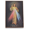 Barmherziger Jesus Bild mit Unterlager 15x10cm