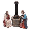 Jesus und die Samariterin am Jakobsbrunnen, für 9 cm Krippe