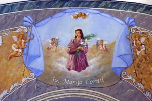 Der Heiligen Maria Goretti, die Reinheit und die Vergebung