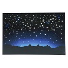 hintergrund fur diy krippe nachtlicher himmel und berge mit led und glasfaser beleuchtung 40x60 cm