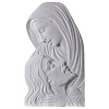 relief gottesmutter und jesus gesichte 50 cm marmorpulver