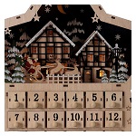 adventskalender holzstern lichtglockenspiel 40x40x10 cm