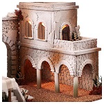 arabische krippe markt statuen hirten moranduzzo 10 cm 35x50x40 cm