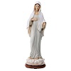 Madonna von Medjugorje aus Marmorstaub mit grauem Gewand, 40 cm AUßEN